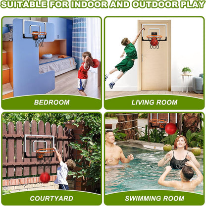 Indoor Basketball Hoop Mini Hoop With Electronic Scoreboard