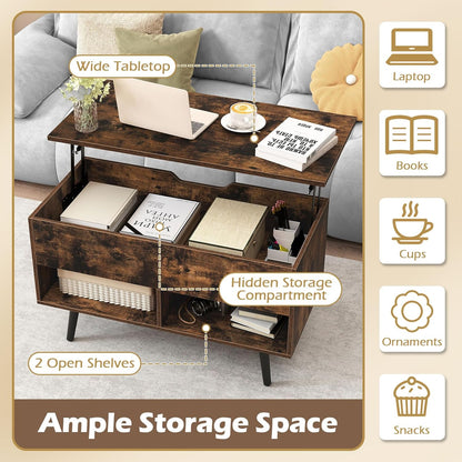 Lift Top Coffee Table with Storage