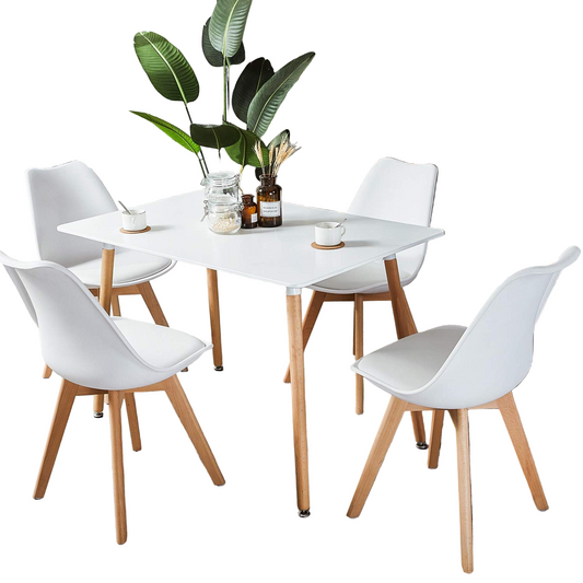 Modern Dining Table with 4 Chairs Versatile and Stylish