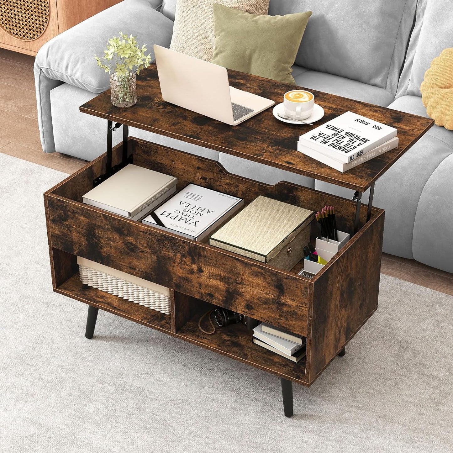 Lift Top Coffee Table with Storage
