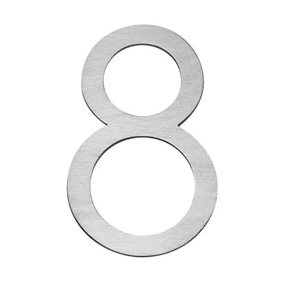 Letterbox Number House Number Stick On Slim 300mm - Stainless Steel