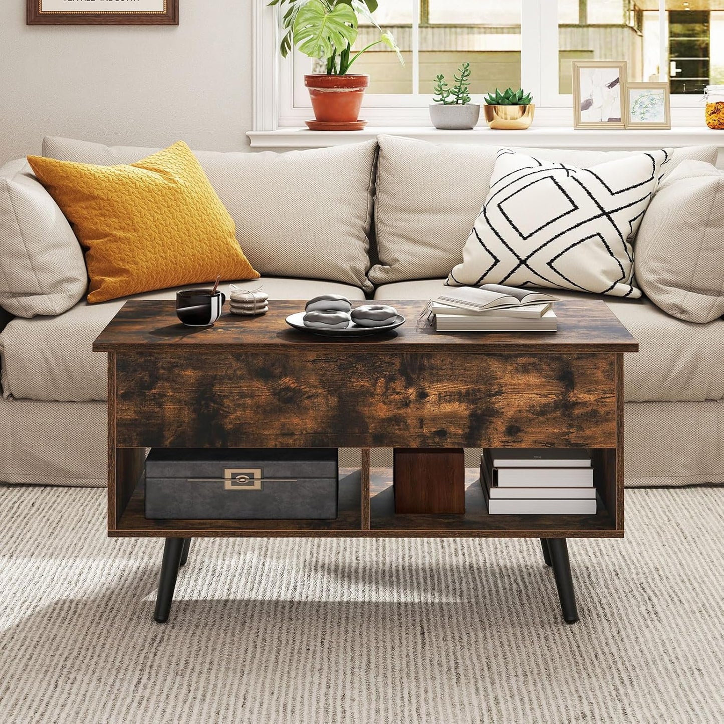 Lift Top Coffee Table with Storage