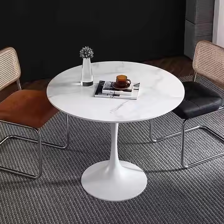 Celeste Black Round Cafe Table