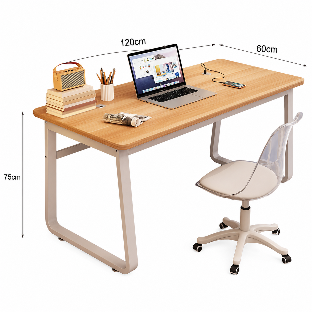 Stylish Computer Desk Office Study Table Home Workstation 120CM