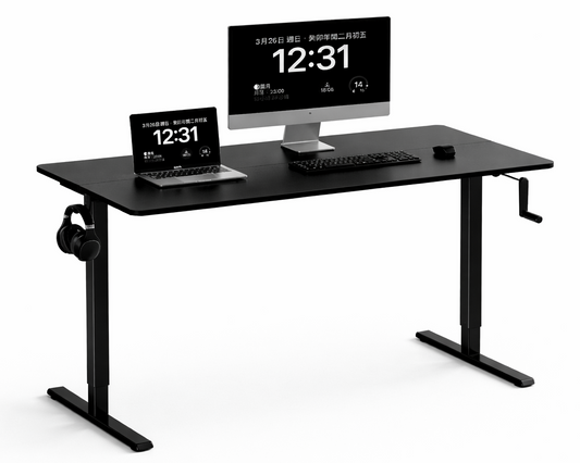 RisePro Manual Standing Desk Height Adjustable Computer Desk
