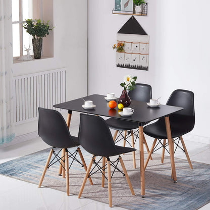 Modern Dining Table Set 1 Table 4 Chairs