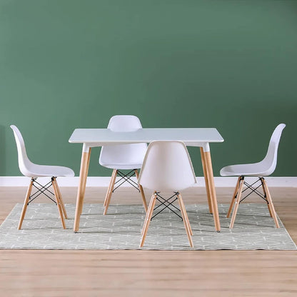 Modern Dining Table Set 1 Table 4 Chairs