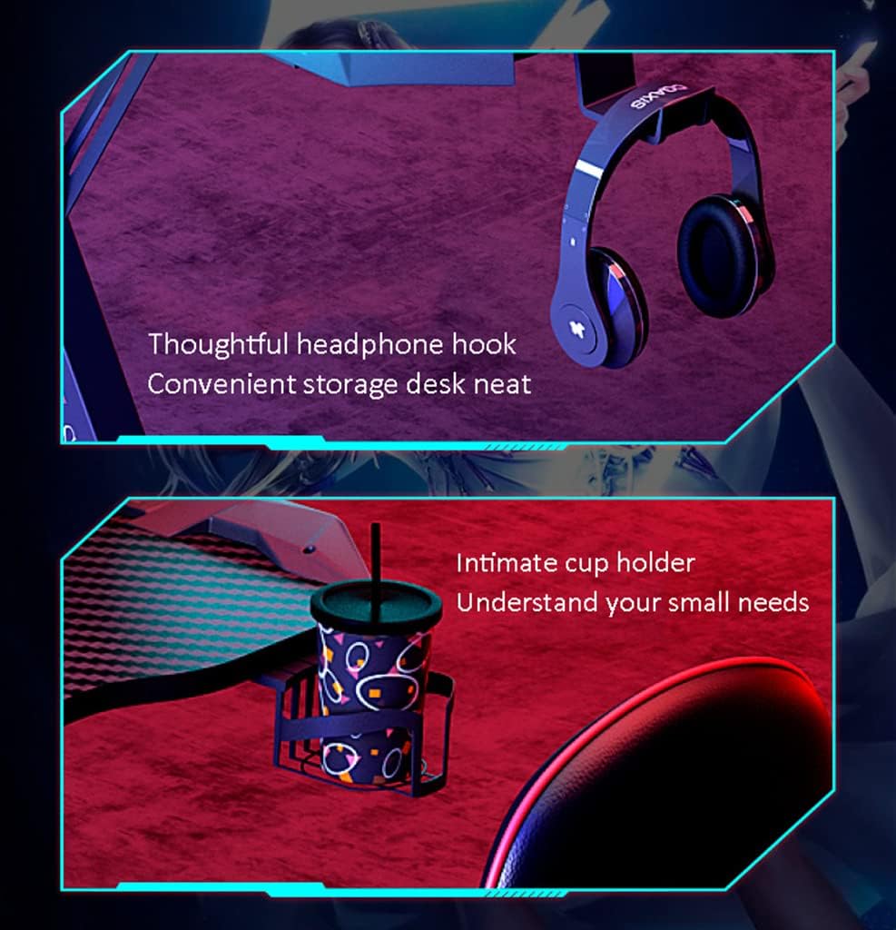 AeroStrike Z Gaming Desk LED Gaming Computer Desk