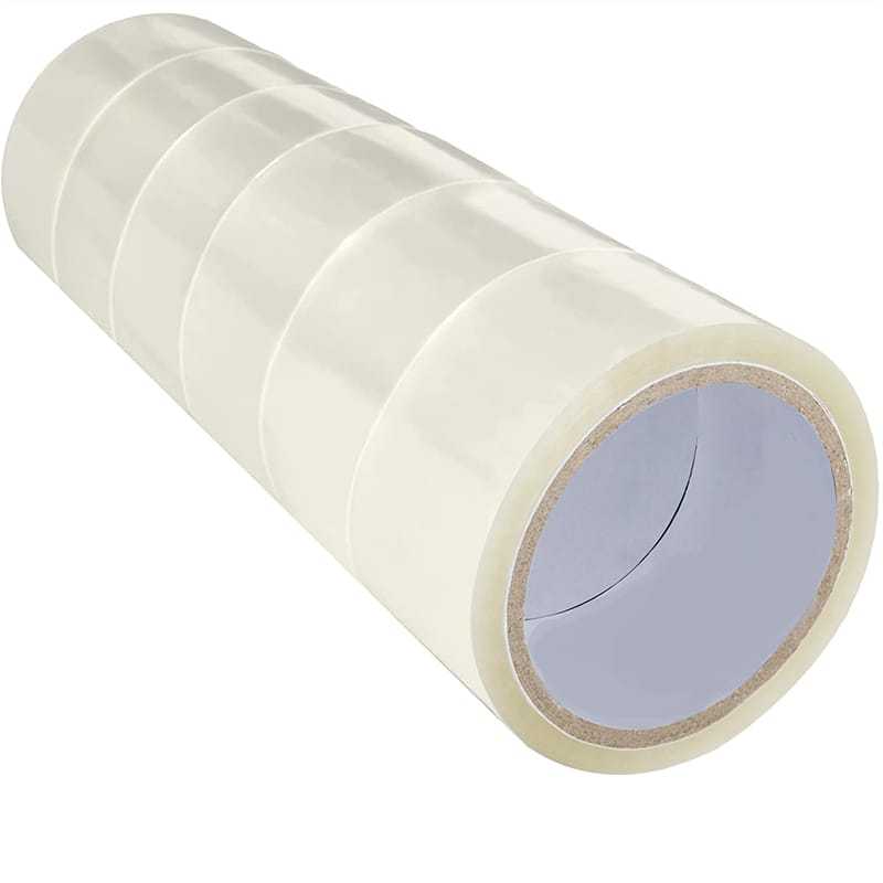 6 Rolls Clear Packaging Tape 45MM X 100M