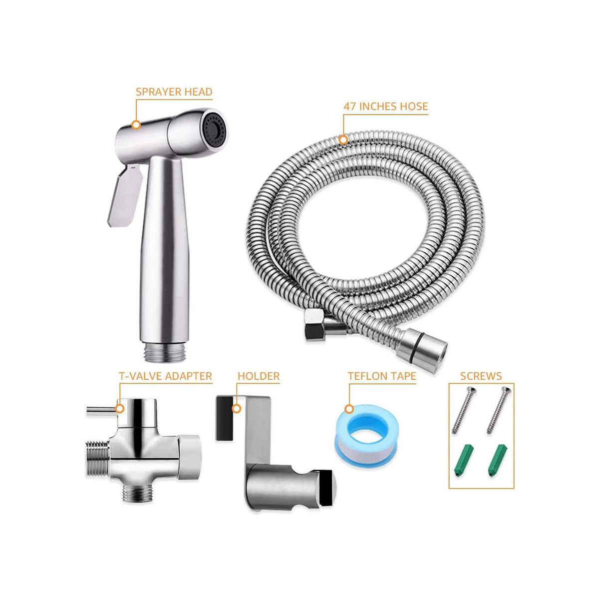 Handheld Toilet Sprayer – Ergonomic Bathroom Hygiene & Cleaning Bidet