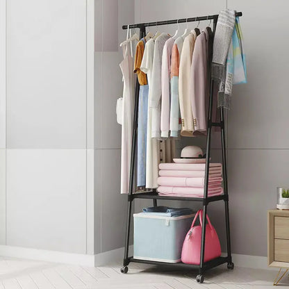 Cloth Hanger with wheels Cloth Rack +  Snap Deal.