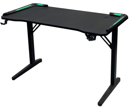 AuroraGlow Gaming Station LED Gaming Desk with RGB Lights