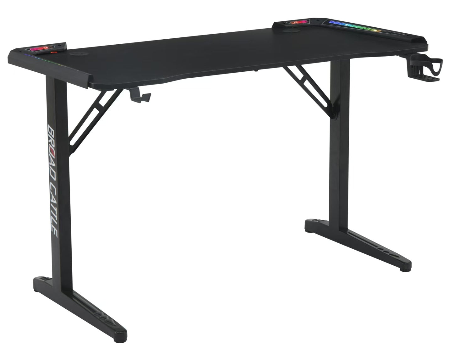 AuroraGlow Gaming Station LED Gaming Desk with RGB Lights