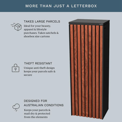 Parcel Pillar Letterbox Letterbox 1000x350x270 mm