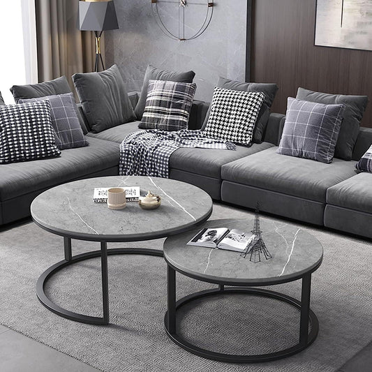 Nested Coffee Table – Round Stacking Coffee Tables Coffee Table