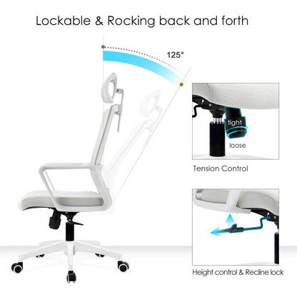 FlexBack Elite Mesh Office Chair – High Back Ergonomic Comfort