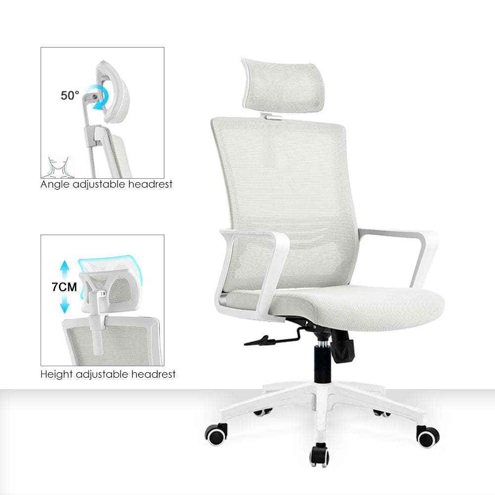FlexBack Elite Mesh Office Chair – High Back Ergonomic Comfort