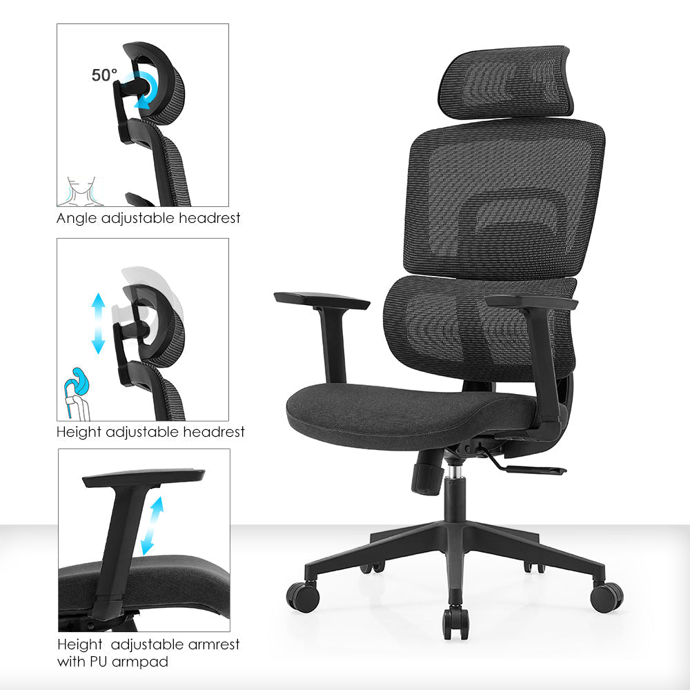 Ergonomic Executive Chair – High Back Office Desk Chair with Comfortable Support