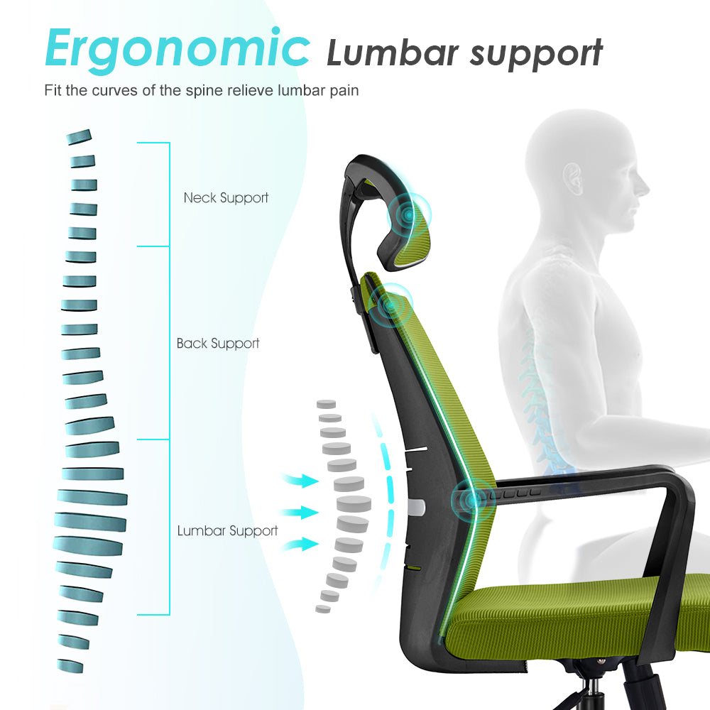 Ergonomic Executive Chair – High Back Office Desk Chair with Comfortable Support
