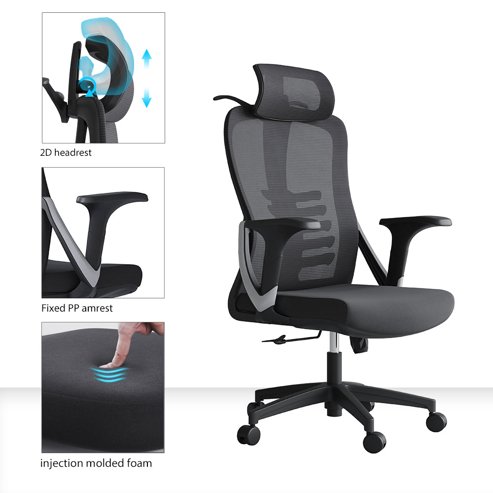 Ergonomic High Back Mesh Office Chair – Adjustable Lumbar Support & Breathable Design