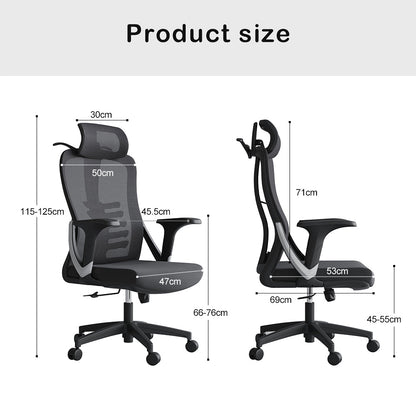 Ergonomic High Back Mesh Office Chair – Adjustable Lumbar Support & Breathable Design
