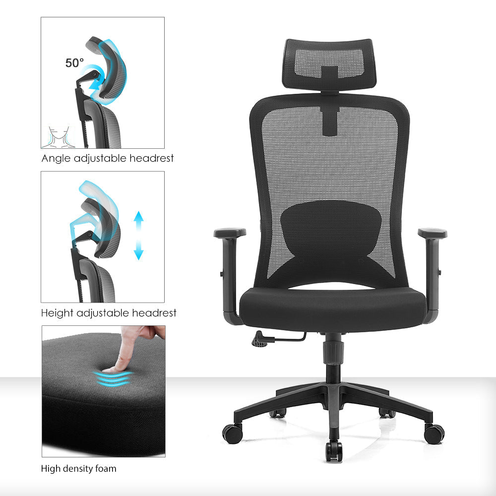 Executive Office Chair – High Back Ergonomic Desk Chair with Lumbar Support