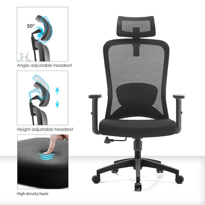 Executive Office Chair – High Back Ergonomic Desk Chair with Lumbar Support