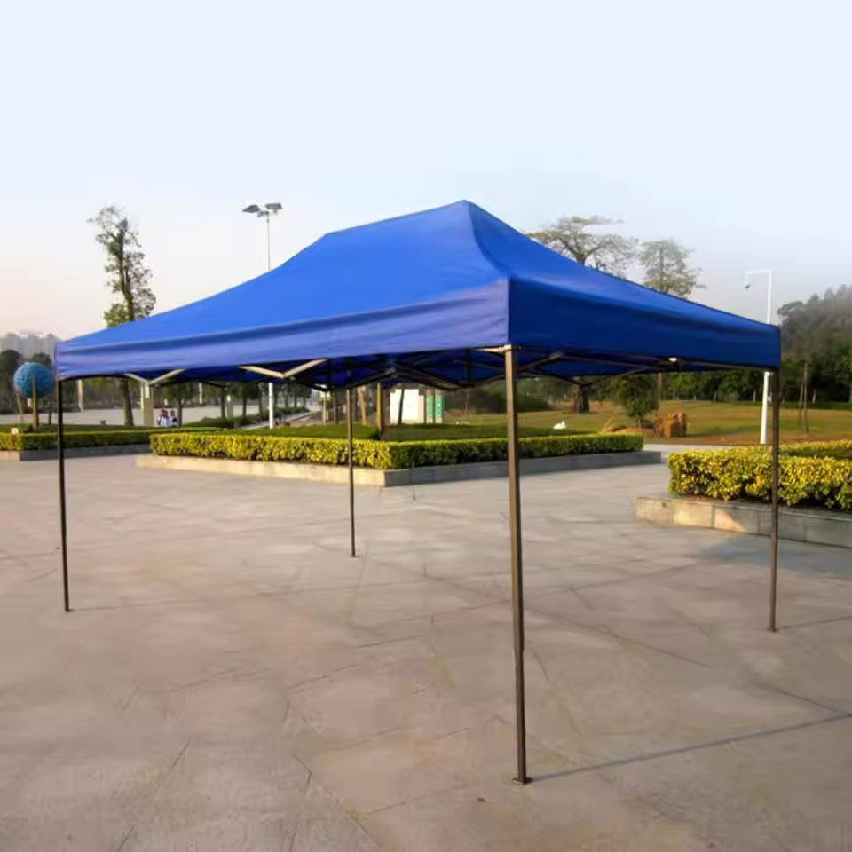 Gazebo 3x4.5 Meter Folding Metal Frame Canopy Tent Blue