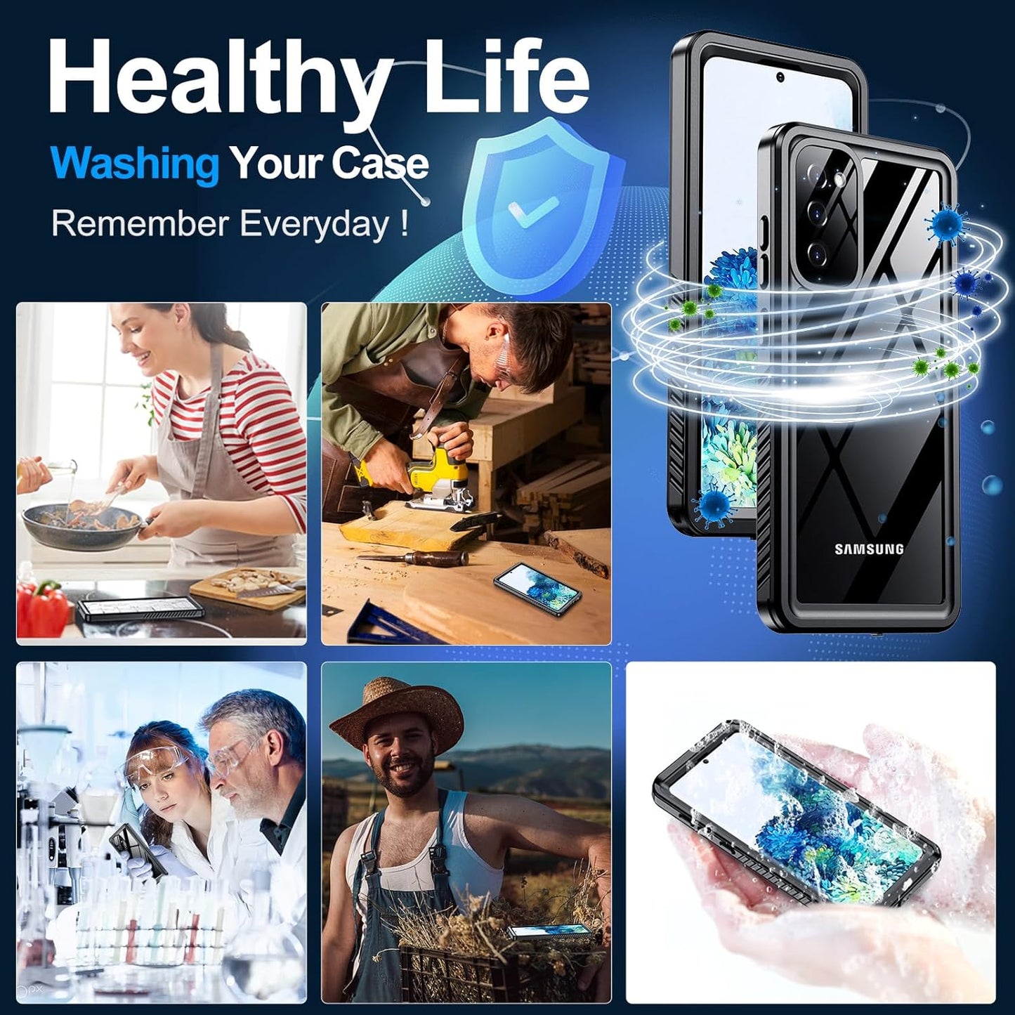 Samsung Galaxy S20 Plus Waterproof Shockproof Phone Case