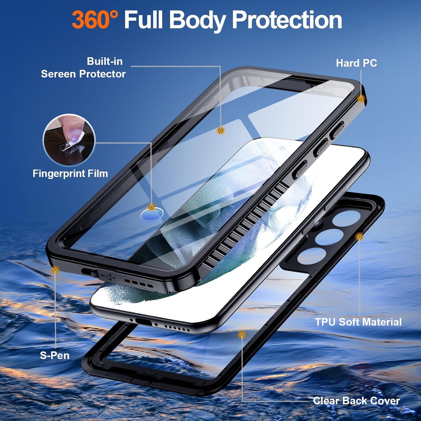 Samsung Galaxy S21 Plus Waterproof Shockproof Case