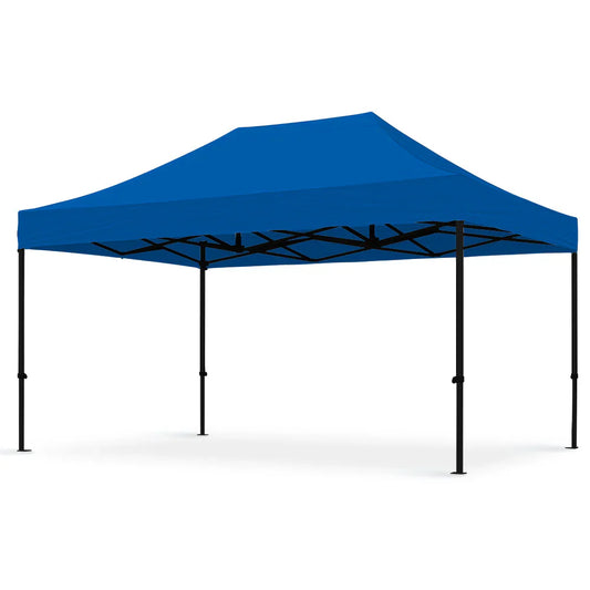 Gazebo 3x4.5 Meter Folding Metal Frame Canopy Tent Blue