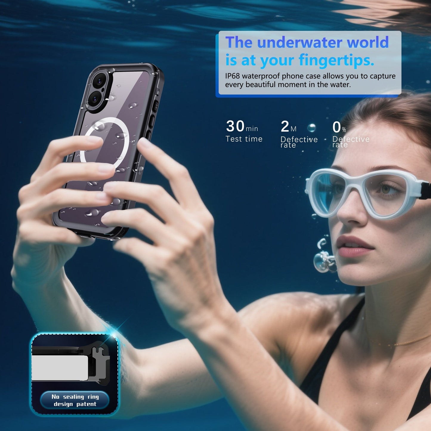 iPhone 17 Waterproof Case Shockproof Heavy Duty Case