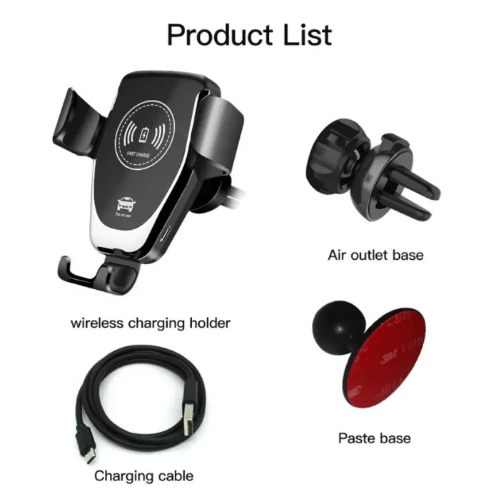 Wireless Car Charger Phone Holder +  Snap Deal.