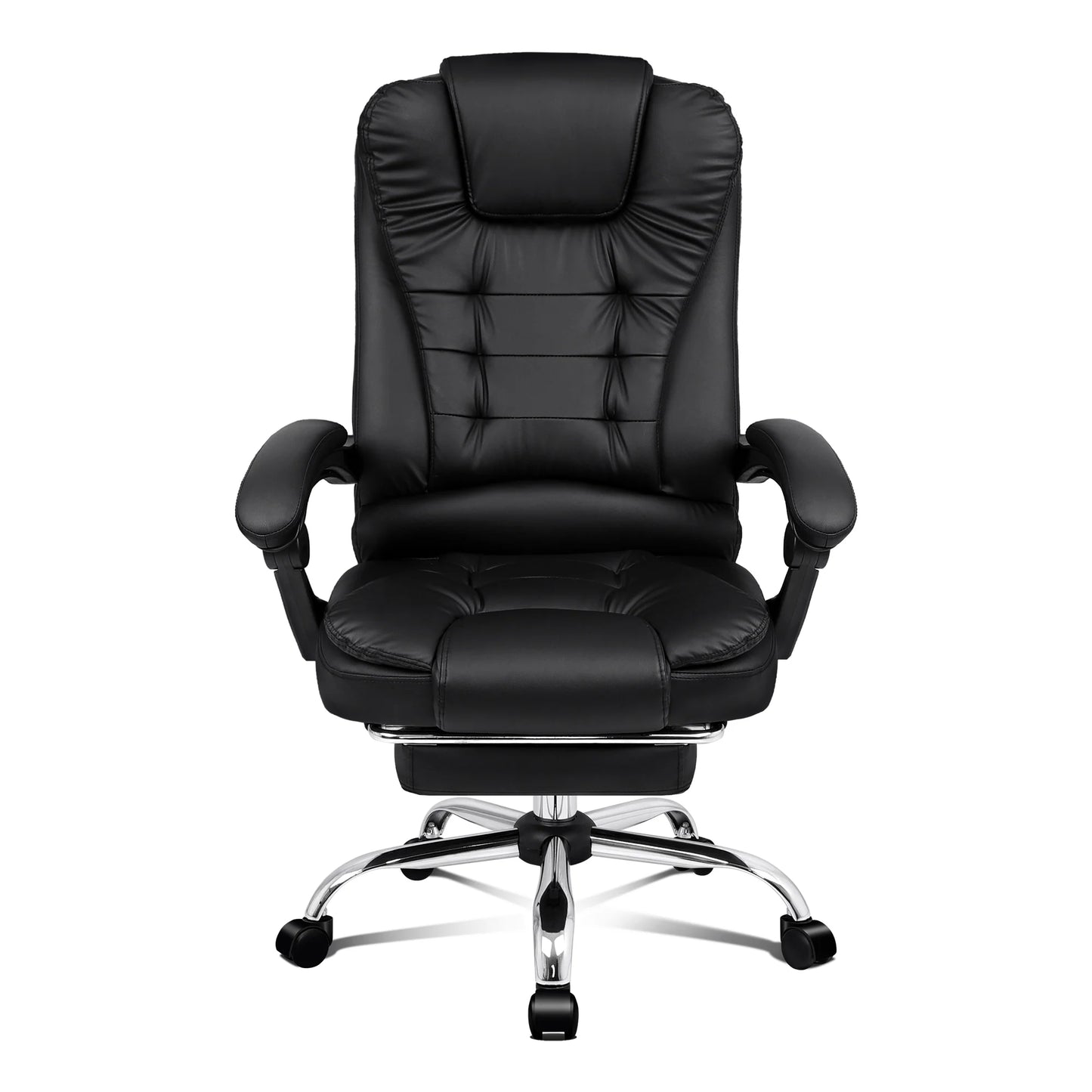Leather Executive Office Chair With Foot High Back Leather Office Chair with Footrest