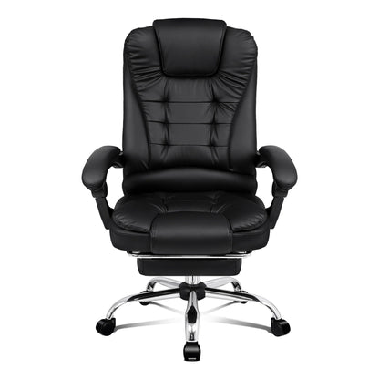 Leather Executive Office Chair With Foot High Back Leather Office Chair with Footrest