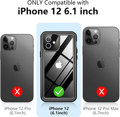 Phone case compatibility with iPhone 12 6.1 inch on a white background