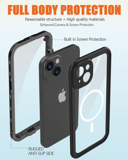 iPhone 14 Plus Waterproof Case with Megasafe