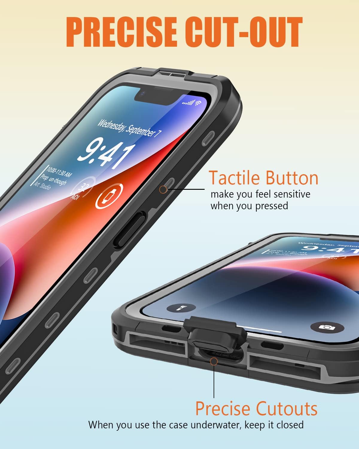 iPhone 14 Plus Waterproof Case with Megasafe