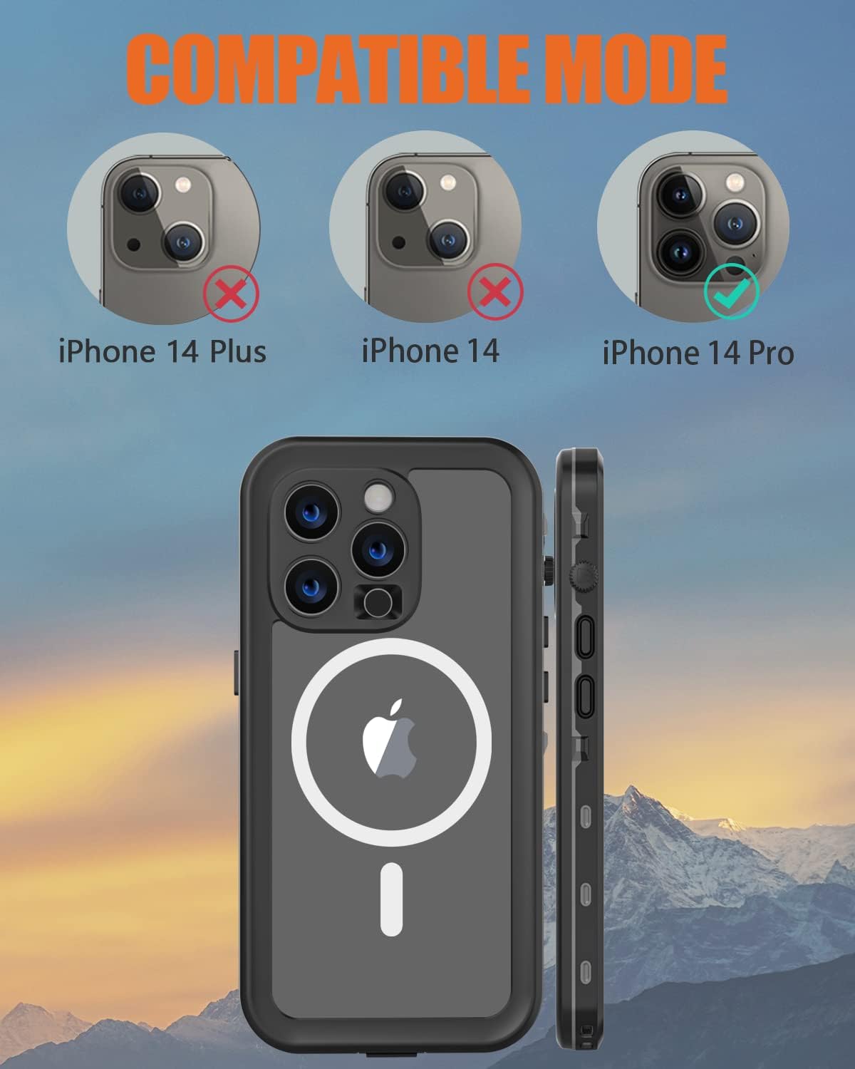 iPhone 14 Pro Waterproof Case Megasafe