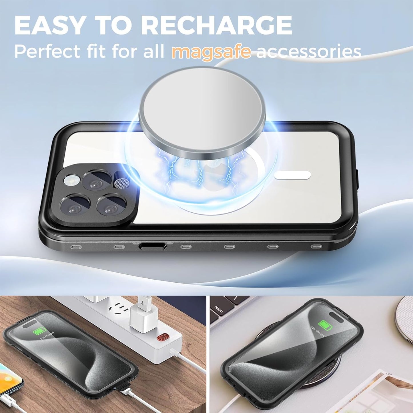 iPhone 15 Pro Waterproof Case Shockproof Case