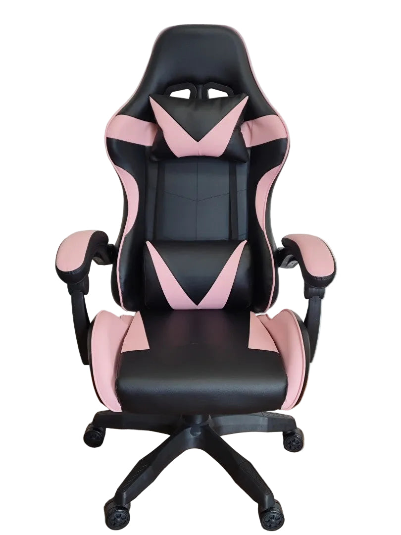 Adjustable Gaming Chair with Lumbar Support and Headrest for Home & Office