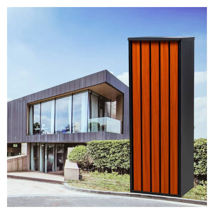Premium Mailbox Galvanized Steel Lockable Rear Access Letterbox 1000x350x270 mm