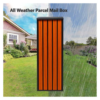 Premium Mailbox Galvanized Steel Lockable Rear Access Letterbox 1000x350x270 mm